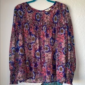 Floral Long Sleeve Women's Top